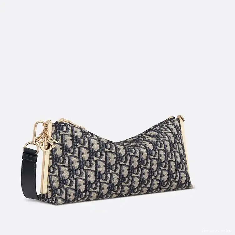 Cheap Dior Canvas Blue Oblique Bag Club Motif 0525 Luxury
